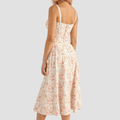 WOMEN'S CORSET BODICE SUMMER MIDI DRESS - Zarino Newstyle