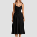 WOMEN'S CORSET BODICE SUMMER MIDI DRESS - Zarino Newstyle