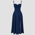 WOMEN'S CORSET BODICE SUMMER MIDI DRESS - Zarino Newstyle