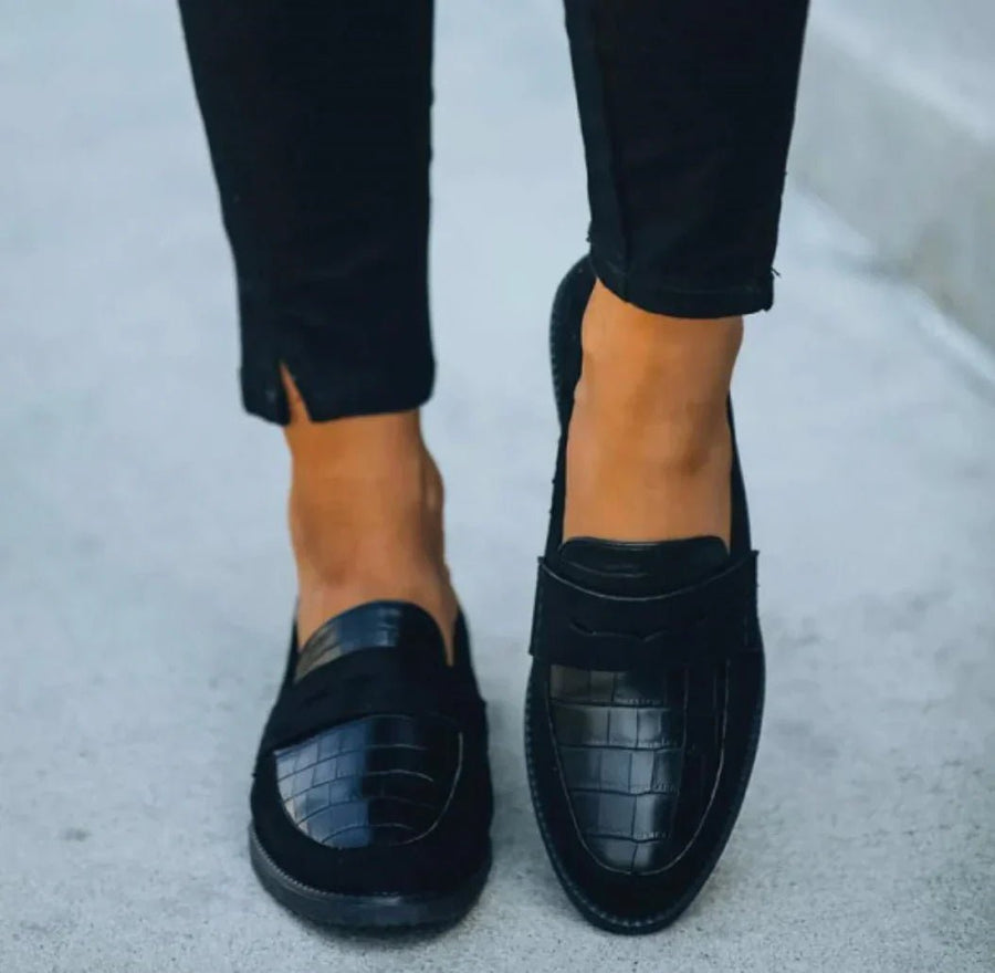 WOMEN'S CROC TEXTURE ORTHOPEDIC SUMMER LOAFERS - Zarino Newstyle