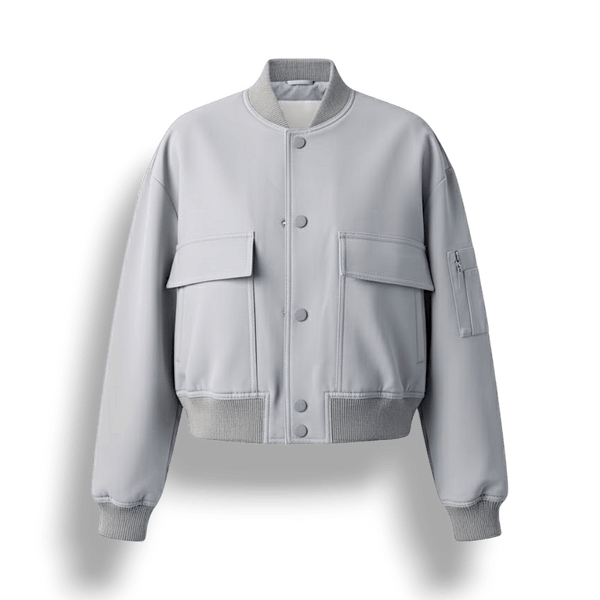 WOMEN'S CROPPED BOMBER JACKET