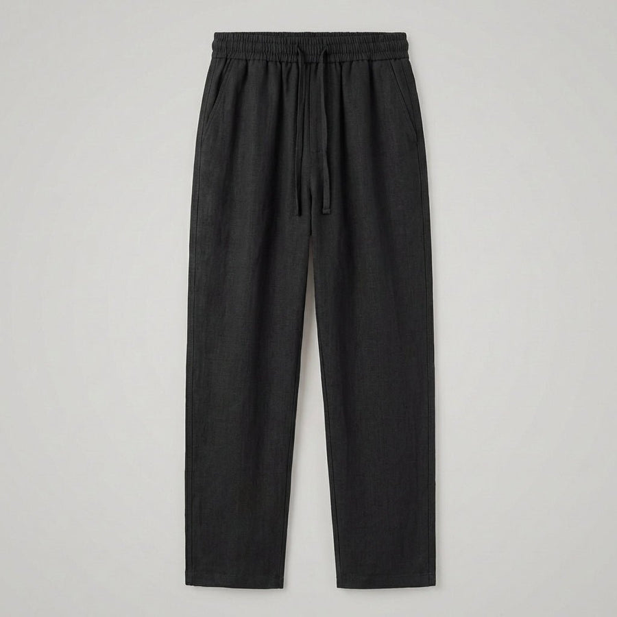 WOMEN'S CROPPED PLEATED RELAXED SUMMER TROUSERS - Zarino Newstyle
