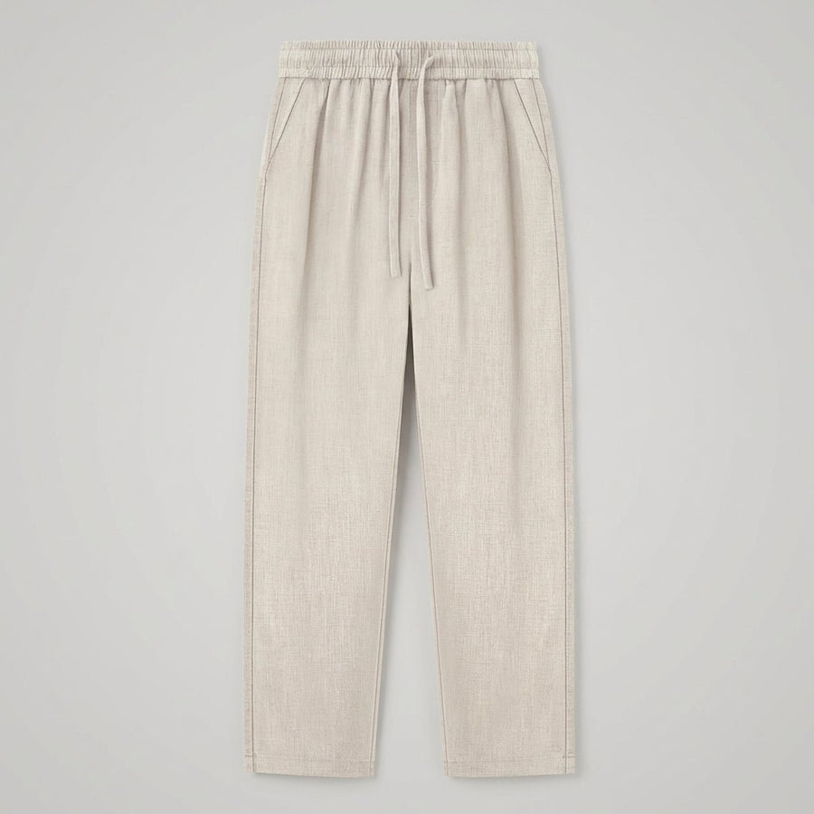 WOMEN'S CROPPED PLEATED RELAXED SUMMER TROUSERS - Zarino Newstyle