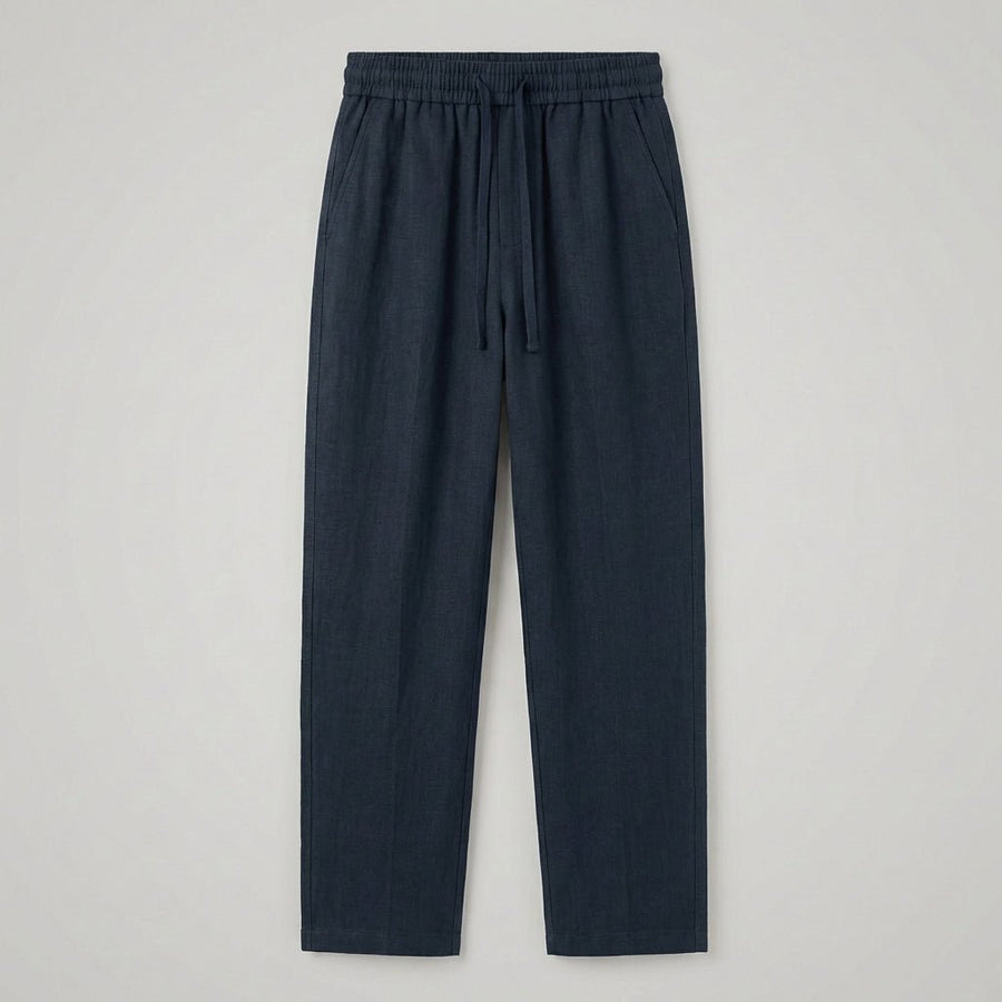 WOMEN'S CROPPED PLEATED RELAXED SUMMER TROUSERS - Zarino Newstyle