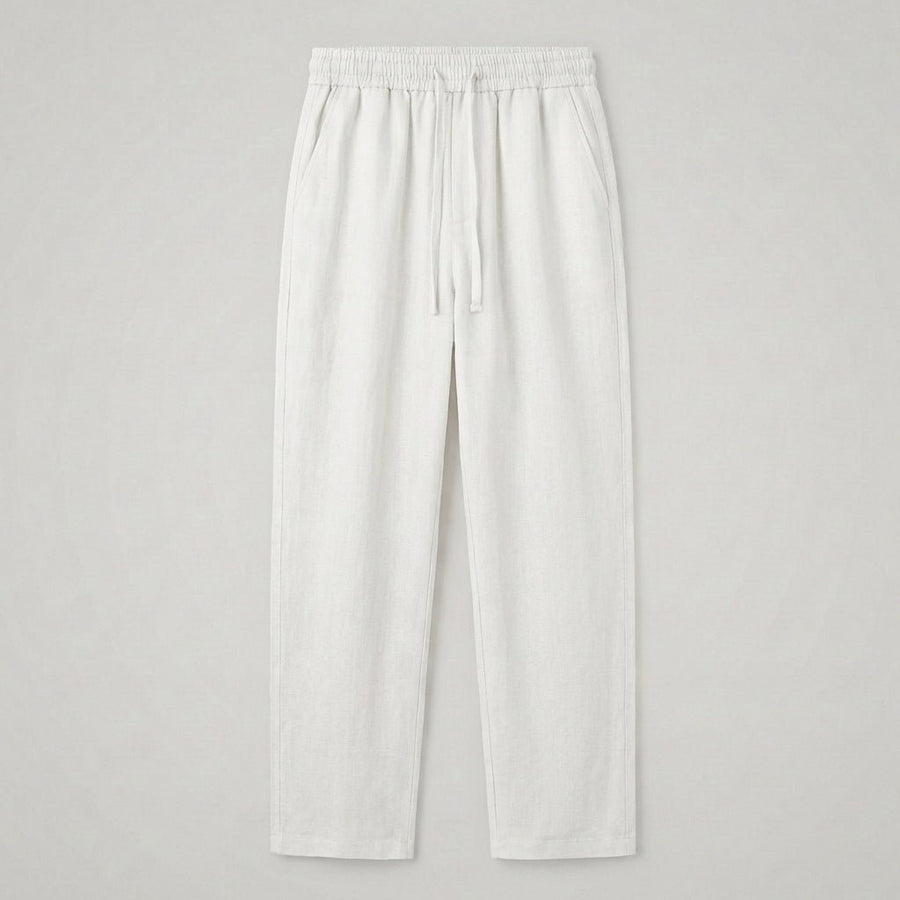 WOMEN'S CROPPED PLEATED RELAXED SUMMER TROUSERS - Zarino Newstyle