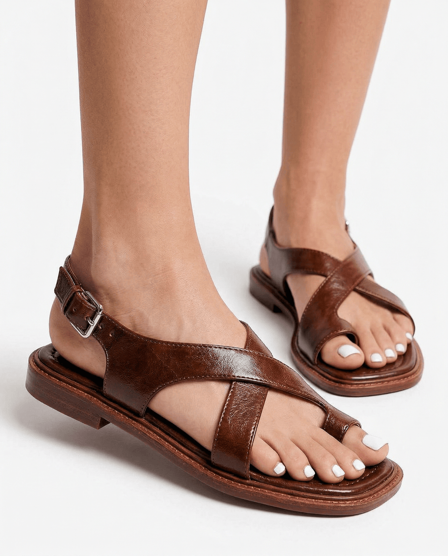 WOMEN'S CROSSOVER STRAP SUMMER SANDALS - Zarino Newstyle