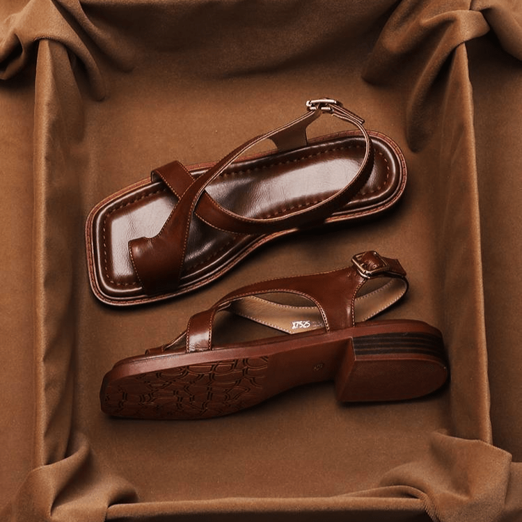 WOMEN'S CROSSOVER STRAP SUMMER SANDALS - Zarino Newstyle