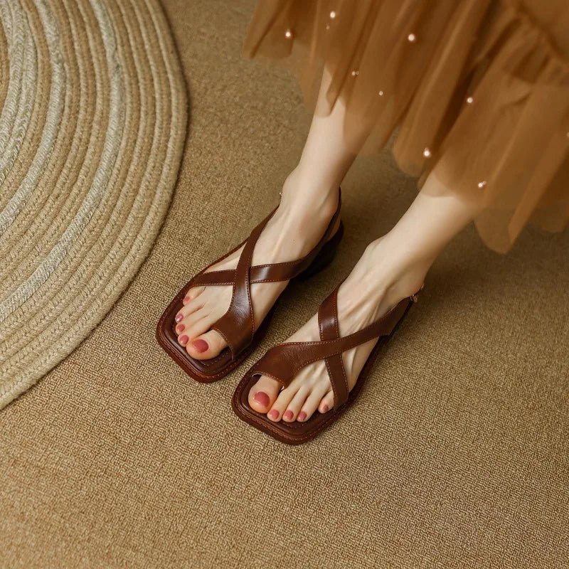 WOMEN'S CROSSOVER STRAP SUMMER SANDALS - Zarino Newstyle