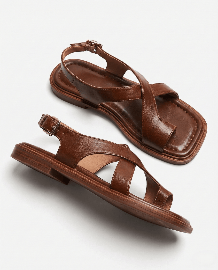 WOMEN'S CROSSOVER STRAP SUMMER SANDALS - Zarino Newstyle