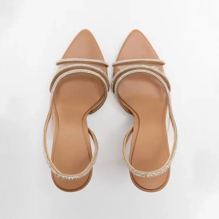 WOMEN'S CRYSTAL STRAP STILETTO SANDALS - Zarino Newstyle