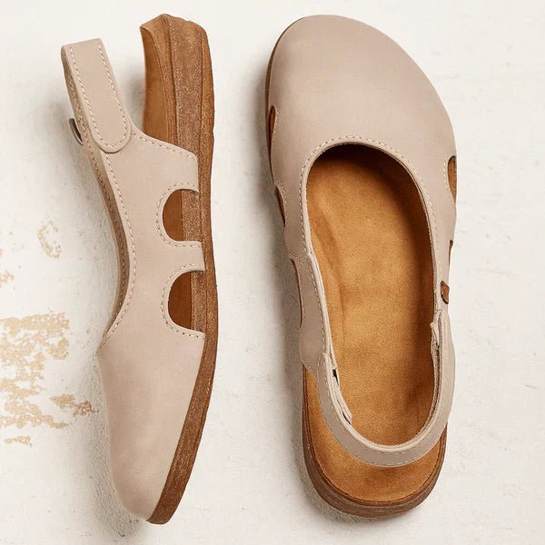 WOMEN'S CUT - OUT SLIP - ON WEDGE ORTHOPEDIC SUMMER SANDALS - Zarino Newstyle