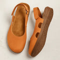 WOMEN'S CUT - OUT SLIP - ON WEDGE ORTHOPEDIC SUMMER SANDALS - Zarino Newstyle