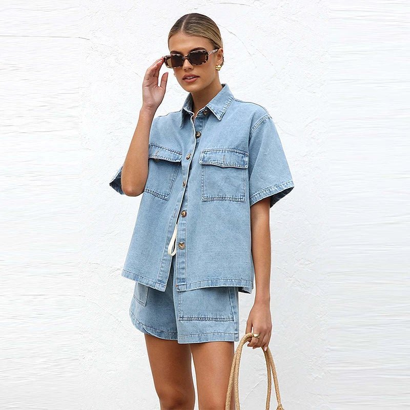 WOMEN'S DENIM 2 - PIECE SET - Zarino Newstyle