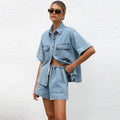 WOMEN'S DENIM 2 - PIECE SET - Zarino Newstyle