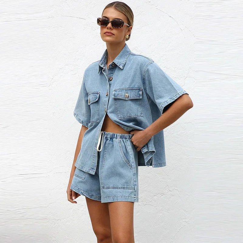WOMEN'S DENIM 2 - PIECE SET - Zarino Newstyle