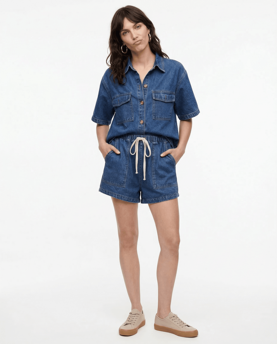 WOMEN'S DENIM 2 - PIECE SET - Zarino Newstyle