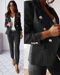 WOMEN'S DOUBLE - BREASTED SUIT SET - Zarino Newstyle
