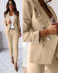 WOMEN'S DOUBLE - BREASTED SUIT SET - Zarino Newstyle