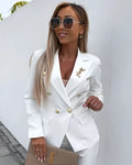 WOMEN'S DOUBLE - BREASTED SUIT SET - Zarino Newstyle