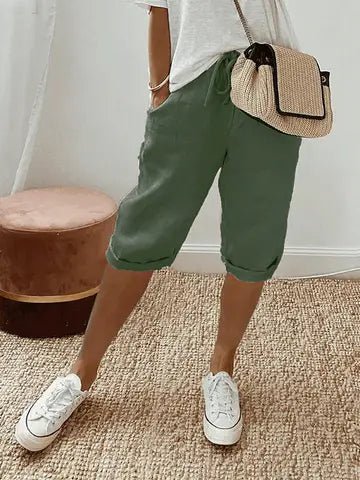 WOMEN'S DRAWSTRING RELAXED FIT SUMMER SHORTS - Zarino Newstyle