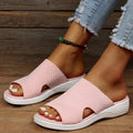 WOMEN'S ELASTIC KNIT WEDGE SANDALS - Zarino Newstyle