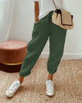 WOMEN'S ELASTICATED WAIST SUMMER TROUSERS - Zarino Newstyle