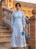 WOMEN'S ELEGANT LACE MIDI DRESS - Zarino Newstyle