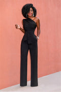 WOMEN'S ELEGANT ONE - SHOULDER SUMMER JUMPSUIT - Zarino Newstyle