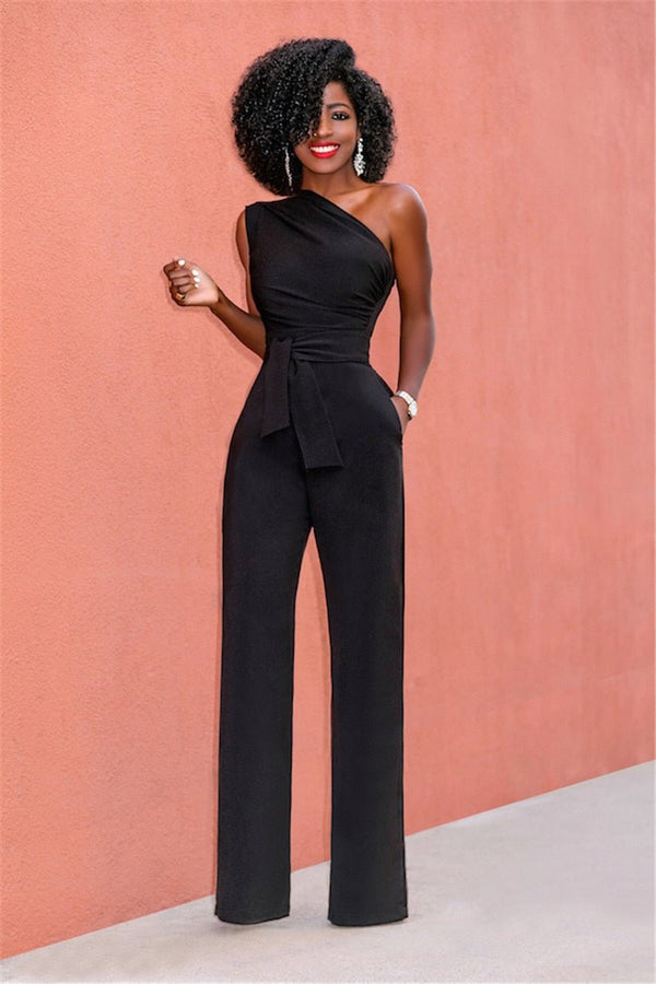 WOMEN'S ELEGANT ONE - SHOULDER SUMMER JUMPSUIT - Zarino Newstyle
