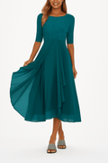 WOMEN'S ELEGANT SUMMER A LINE MIDI DRESS - Zarino Newstyle
