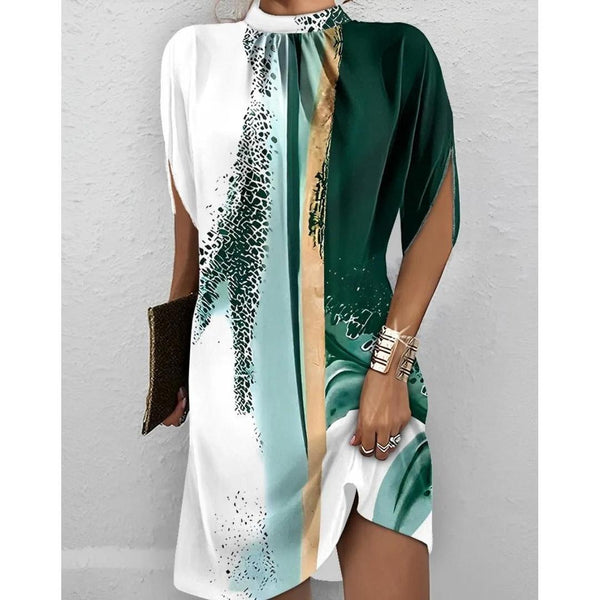 WOMEN'S ELEGANT SUMMER ASYMMETRIC MIDI DRESS - Zarino Newstyle