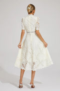 WOMEN'S ELEGANT SUMMER LACE MIDI DRESS - Zarino Newstyle