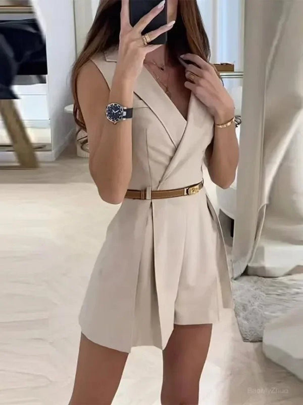 WOMEN'S ELEGANT SUMMER V - NECK ROMPER - Zarino Newstyle
