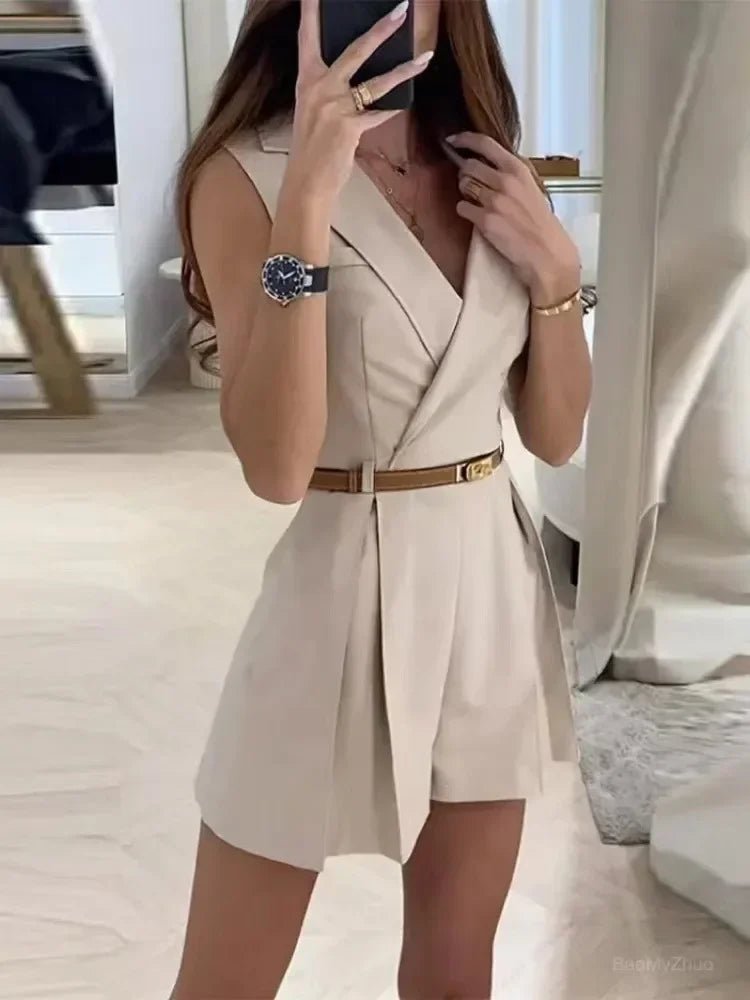 WOMEN'S ELEGANT SUMMER V - NECK ROMPER - Zarino Newstyle