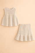 WOMEN'S ELEGANT SUMMER WHITE LACE SET - Zarino Newstyle