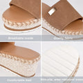 WOMEN'S ESPADRILLE WEDGE SANDALS - Zarino Newstyle
