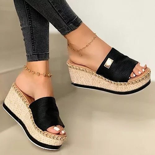 WOMEN'S ESPADRILLE WEDGE SANDALS - Zarino Newstyle