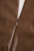 WOMEN'S FAUX LEATHER BODYCON MIDI DRESS - Zarino Newstyle