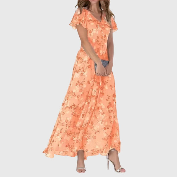 WOMEN'S FIGURE FLATTERING SUMMER MIDI DRESS - Zarino Newstyle