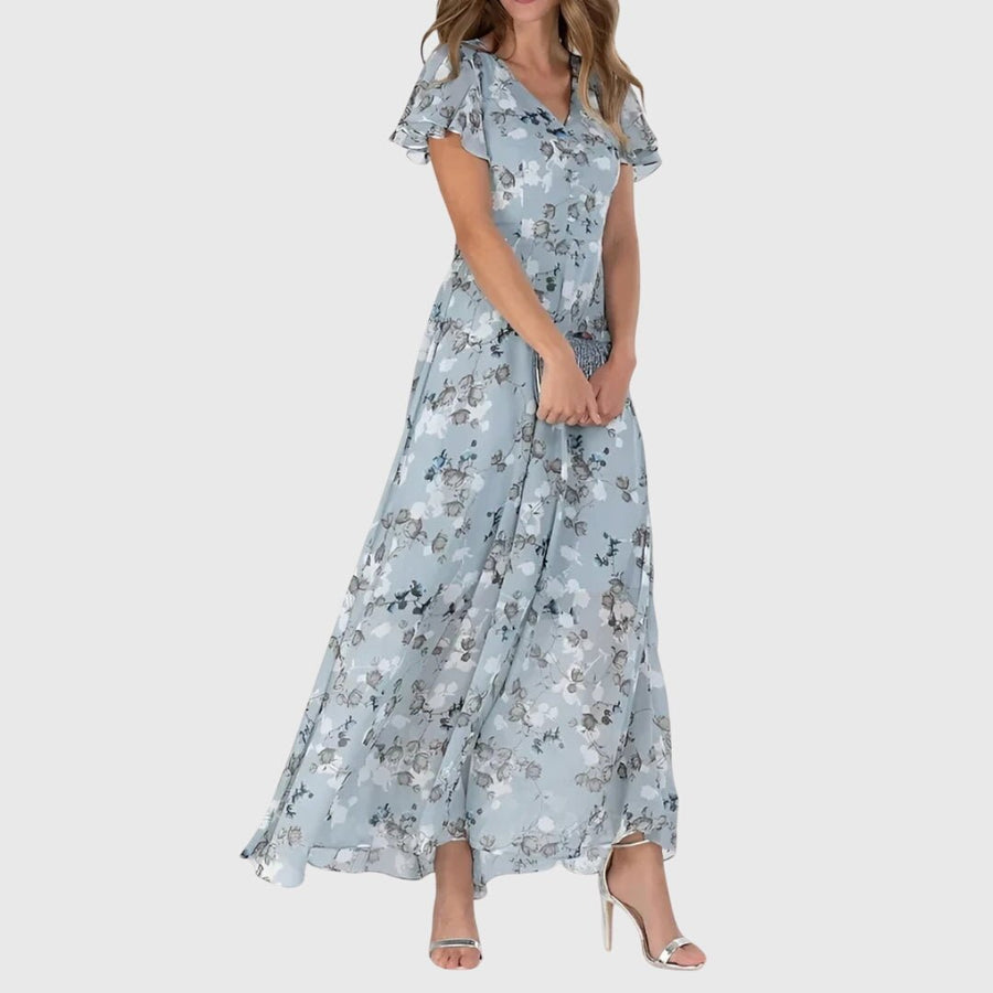 WOMEN'S FIGURE FLATTERING SUMMER MIDI DRESS - Zarino Newstyle