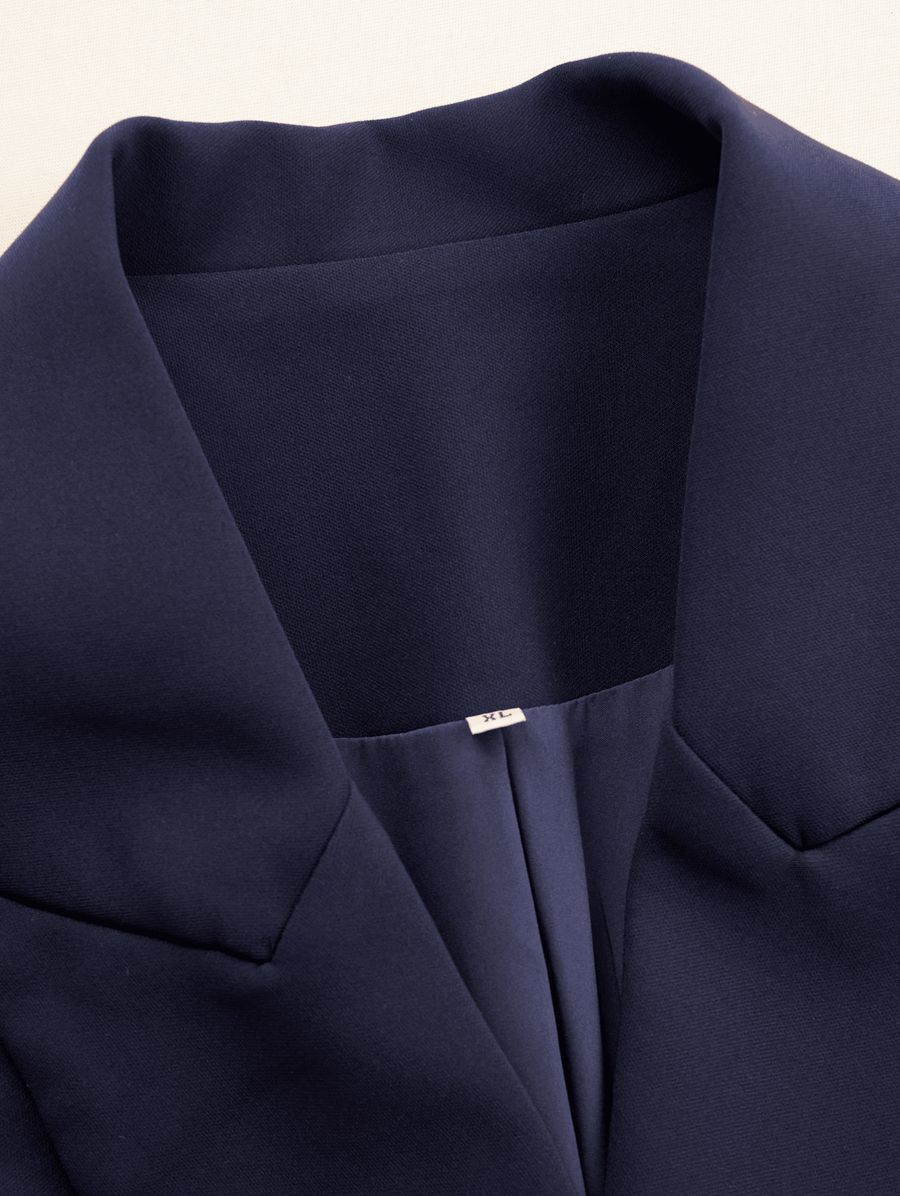 WOMEN'S FITTED LAPEL BLAZER MIDI DRESS - Zarino Newstyle