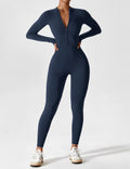 WOMEN'S FITTED ZIP UP LONG SLEEVE JUMPSUIT SET - Zarino Newstyle