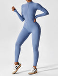 WOMEN'S FITTED ZIP UP LONG SLEEVE JUMPSUIT SET - Zarino Newstyle
