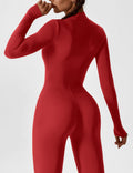 WOMEN'S FITTED ZIP UP LONG SLEEVE JUMPSUIT SET - Zarino Newstyle