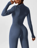 WOMEN'S FITTED ZIP UP LONG SLEEVE JUMPSUIT SET - Zarino Newstyle