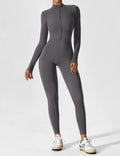 WOMEN'S FITTED ZIP UP LONG SLEEVE JUMPSUIT SET - Zarino Newstyle