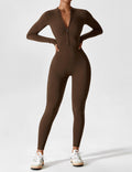 WOMEN'S FITTED ZIP UP LONG SLEEVE JUMPSUIT SET - Zarino Newstyle
