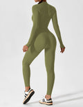 WOMEN'S FITTED ZIP UP LONG SLEEVE JUMPSUIT SET - Zarino Newstyle