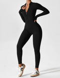 WOMEN'S FITTED ZIP UP LONG SLEEVE JUMPSUIT SET - Zarino Newstyle