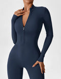 WOMEN'S FITTED ZIP UP LONG SLEEVE JUMPSUIT SET - Zarino Newstyle